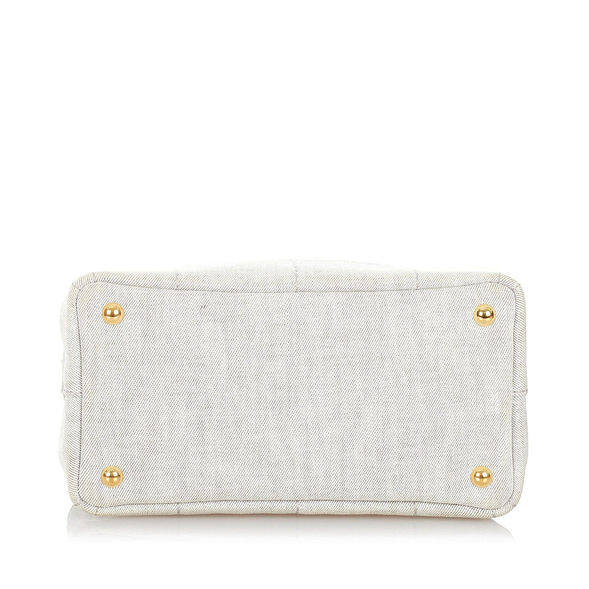 Prada Canapa Logo Canvas Handbag Style 8 - Rovelle Bags