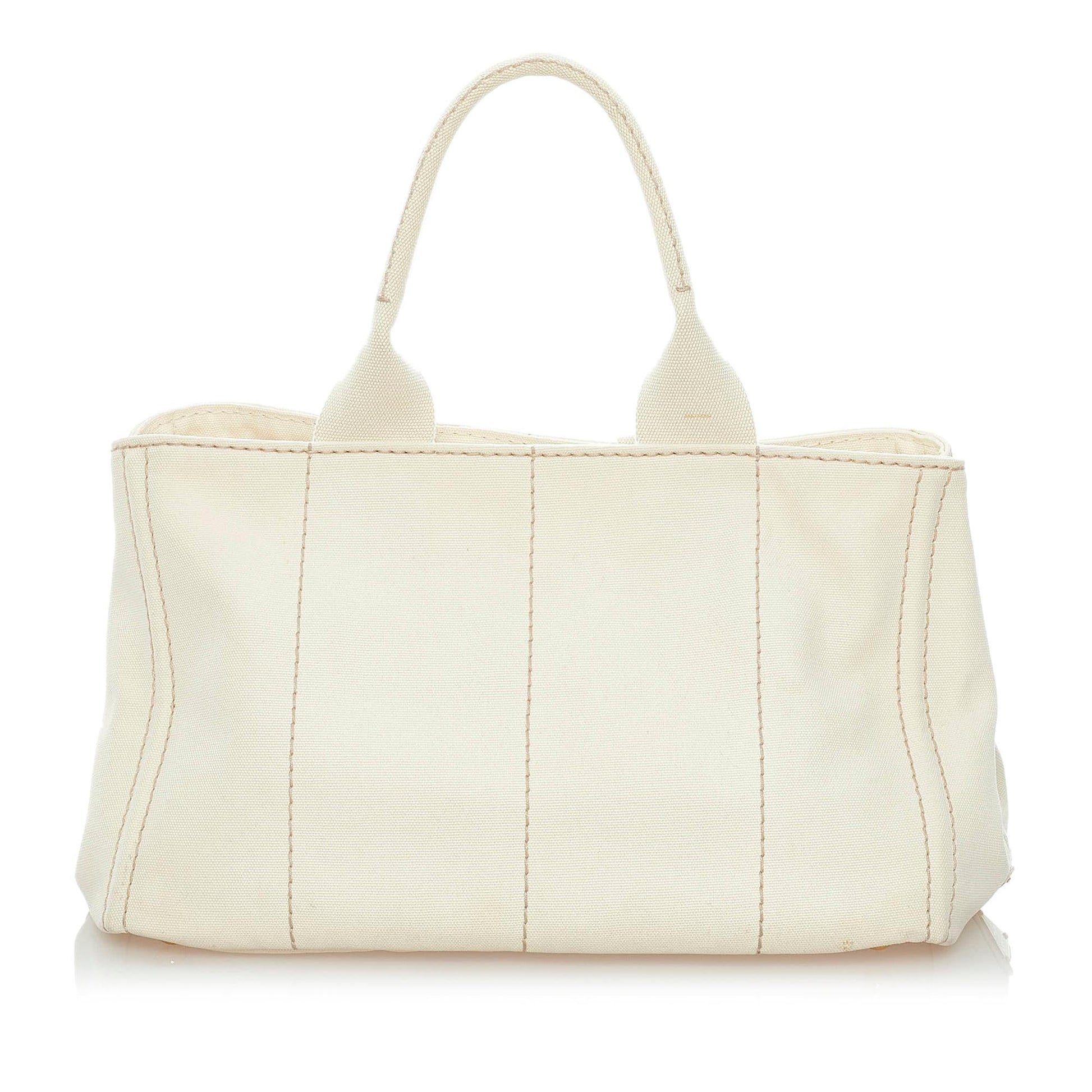 Prada Canapa Logo Canvas Handbag Style 3 - Rovelle Bags