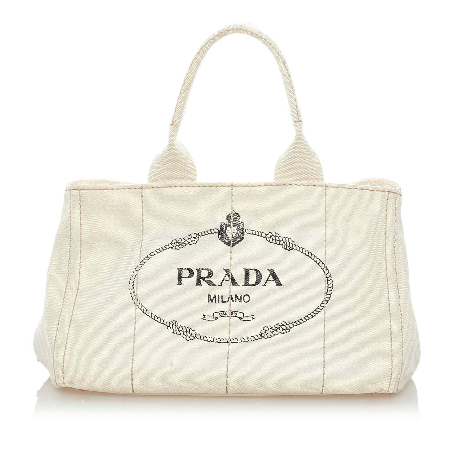 Prada Canapa Logo Canvas Handbag Style 3 - Rovelle Bags