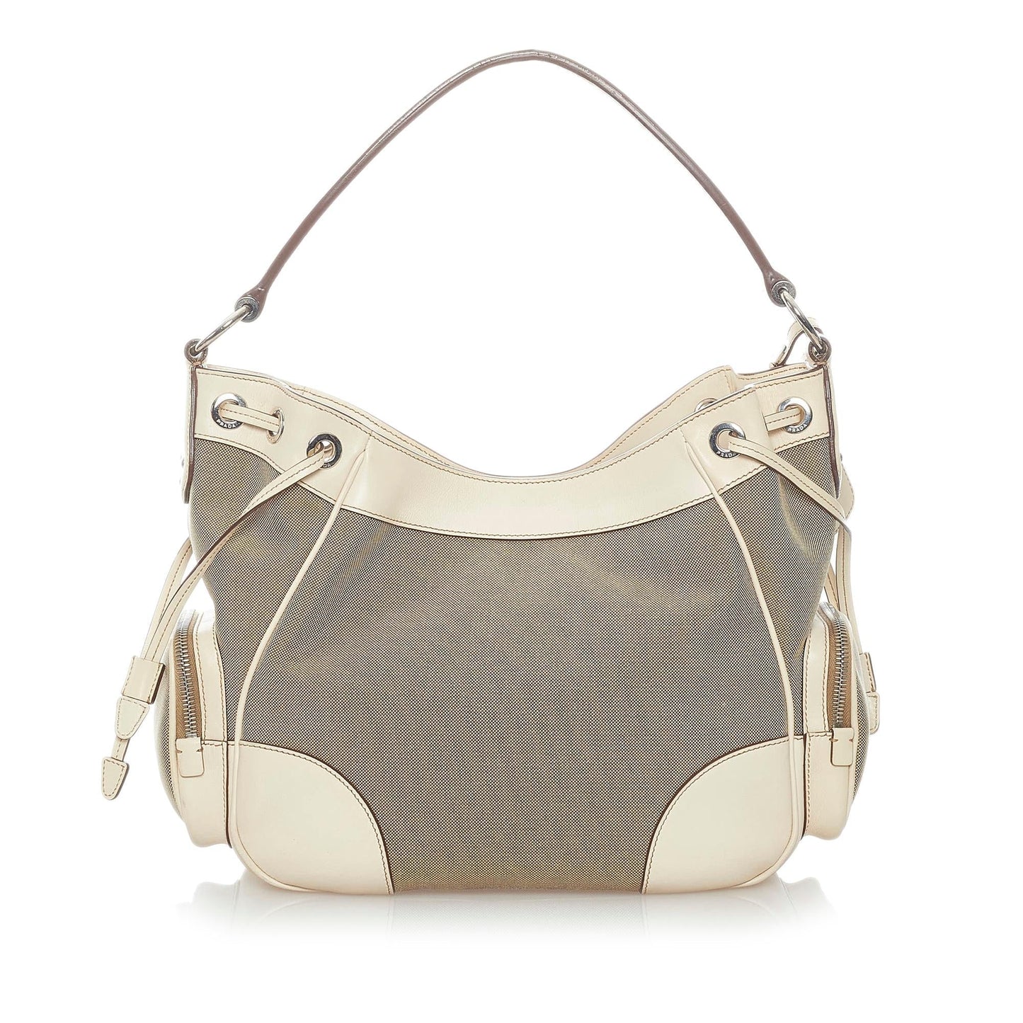Prada Canapa Logo Canvas Handbag Style 2 - Rovelle Bags