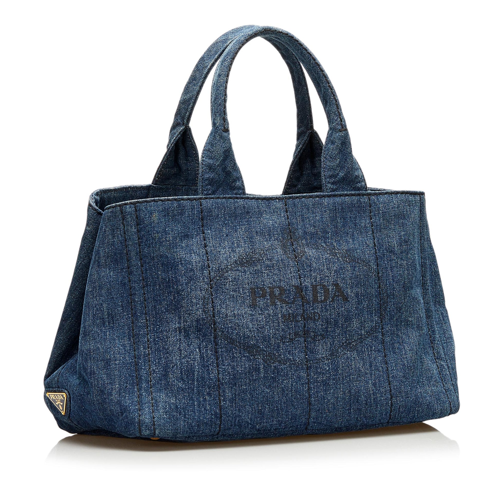 Prada Canapa Logo Canvas Handbag - Rovelle Bags
