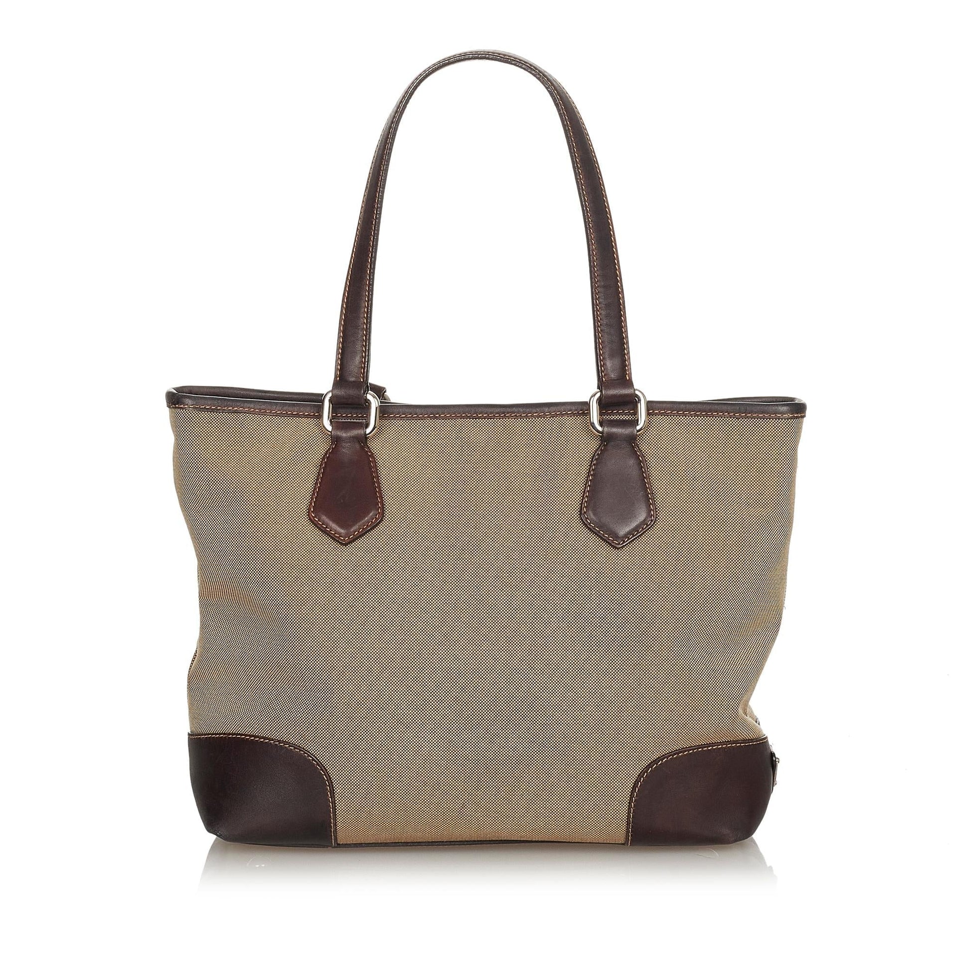 Prada Canapa Logo Canvas Satchel Style 27 - Rovelle Bags