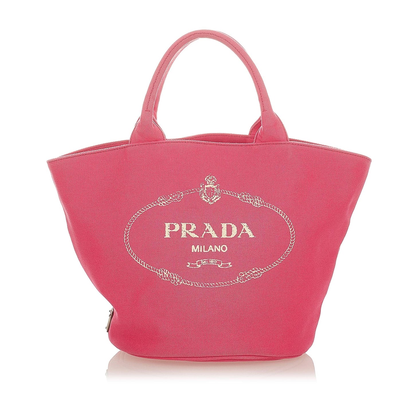 Prada Canapa Logo Canvas Satchel Style 29 - Rovelle Bags