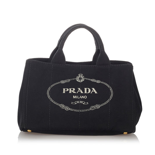 Prada Canapa Logo Canvas Satchel Style 31 - Rovelle Bags