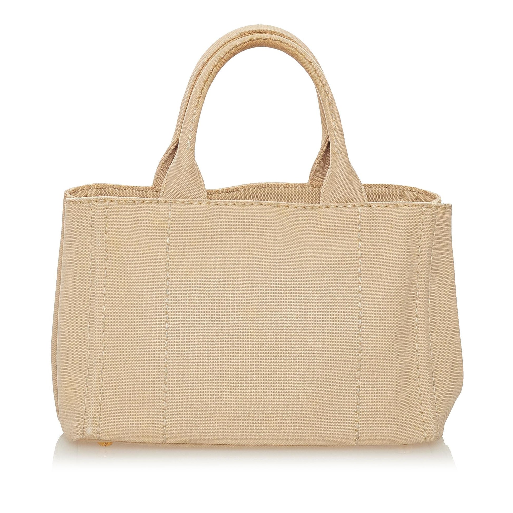 Prada Canapa Logo Canvas Satchel Style 24 - Rovelle Bags
