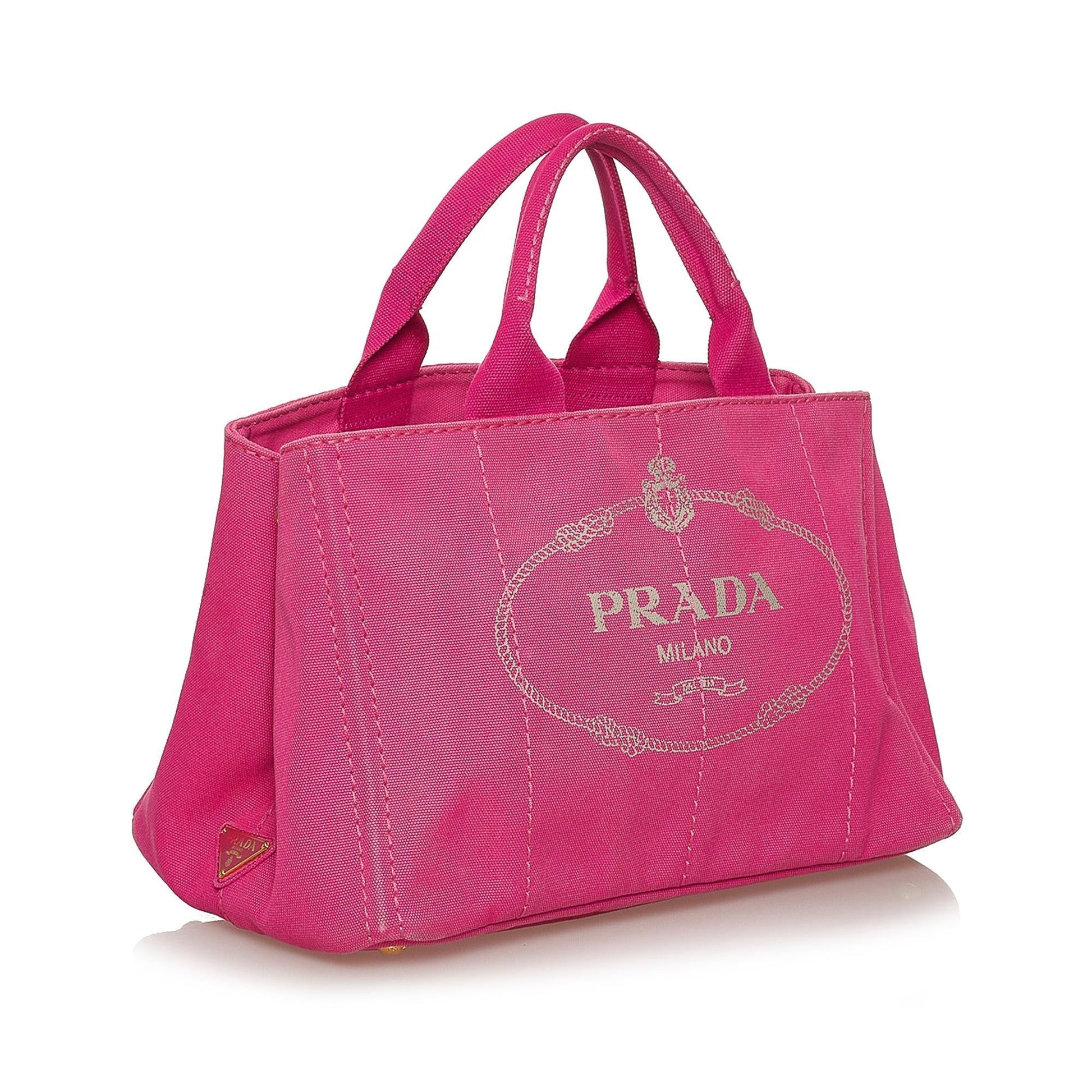 Prada Canapa Logo Canvas Satchel Style 21 - Rovelle Bags