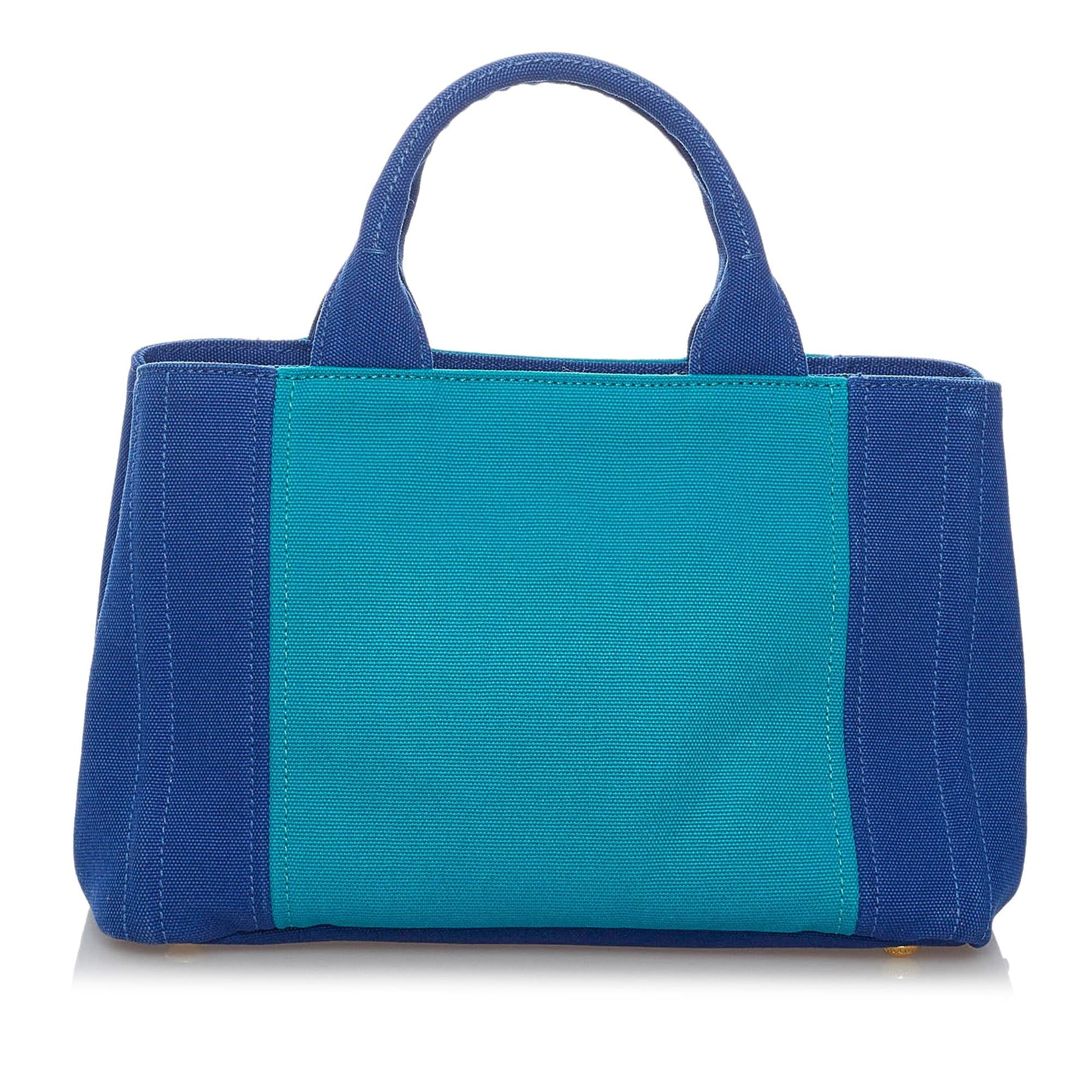 Prada Canapa Logo Canvas Satchel Style 19 - Rovelle Bags