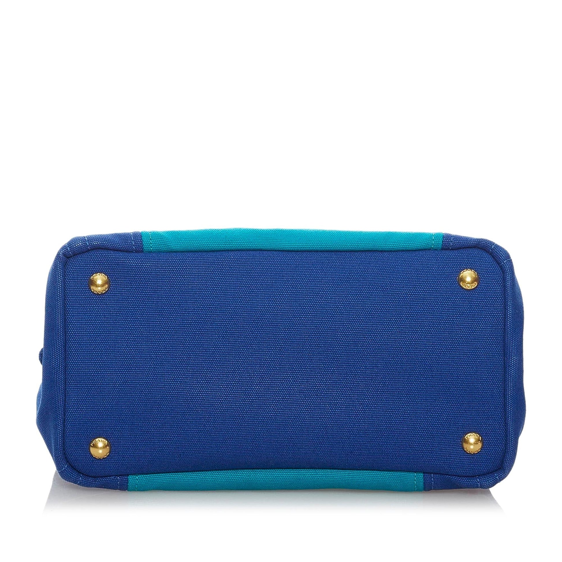 Prada Canapa Logo Canvas Satchel Style 19 - Rovelle Bags