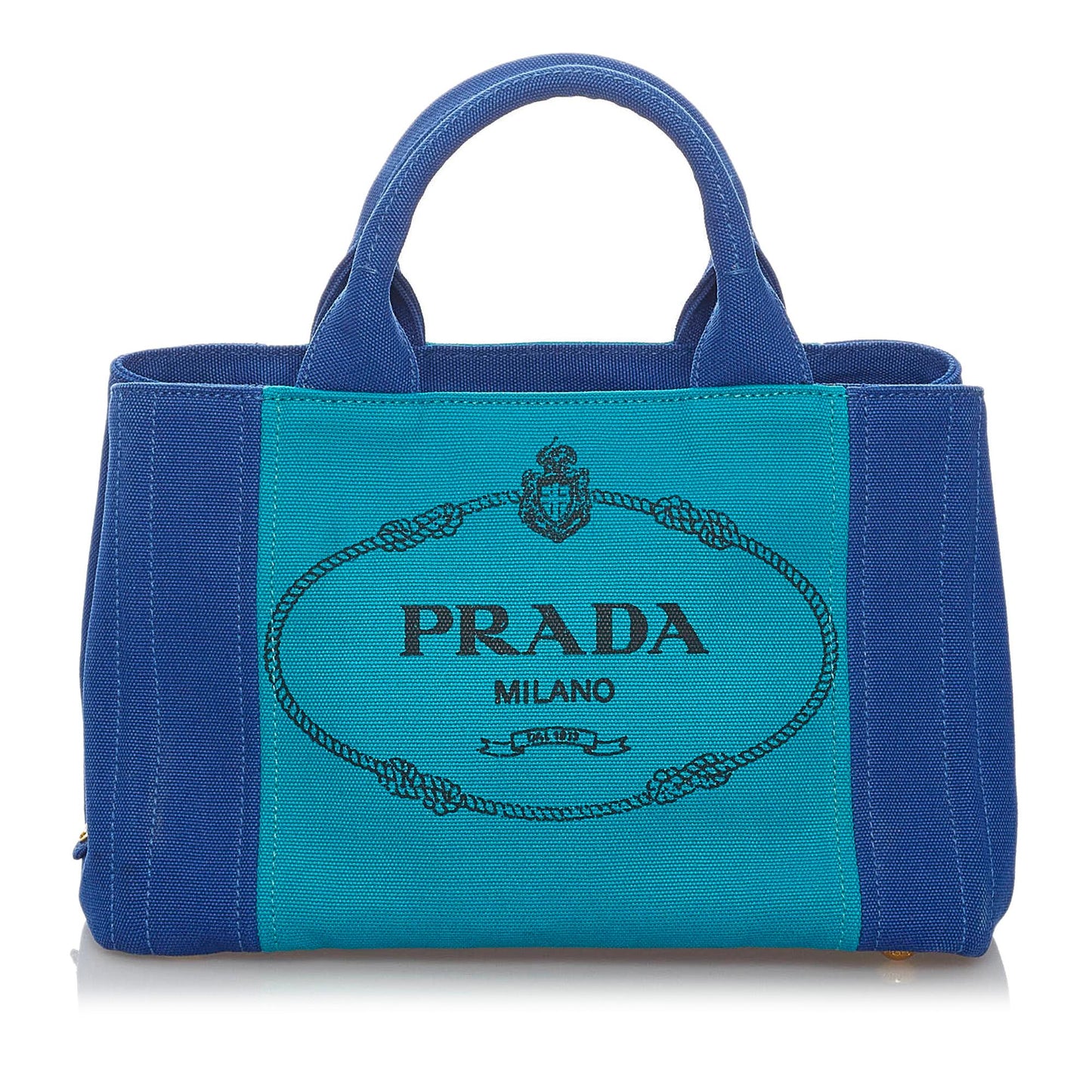 Prada Canapa Logo Canvas Satchel Style 19 - Rovelle Bags