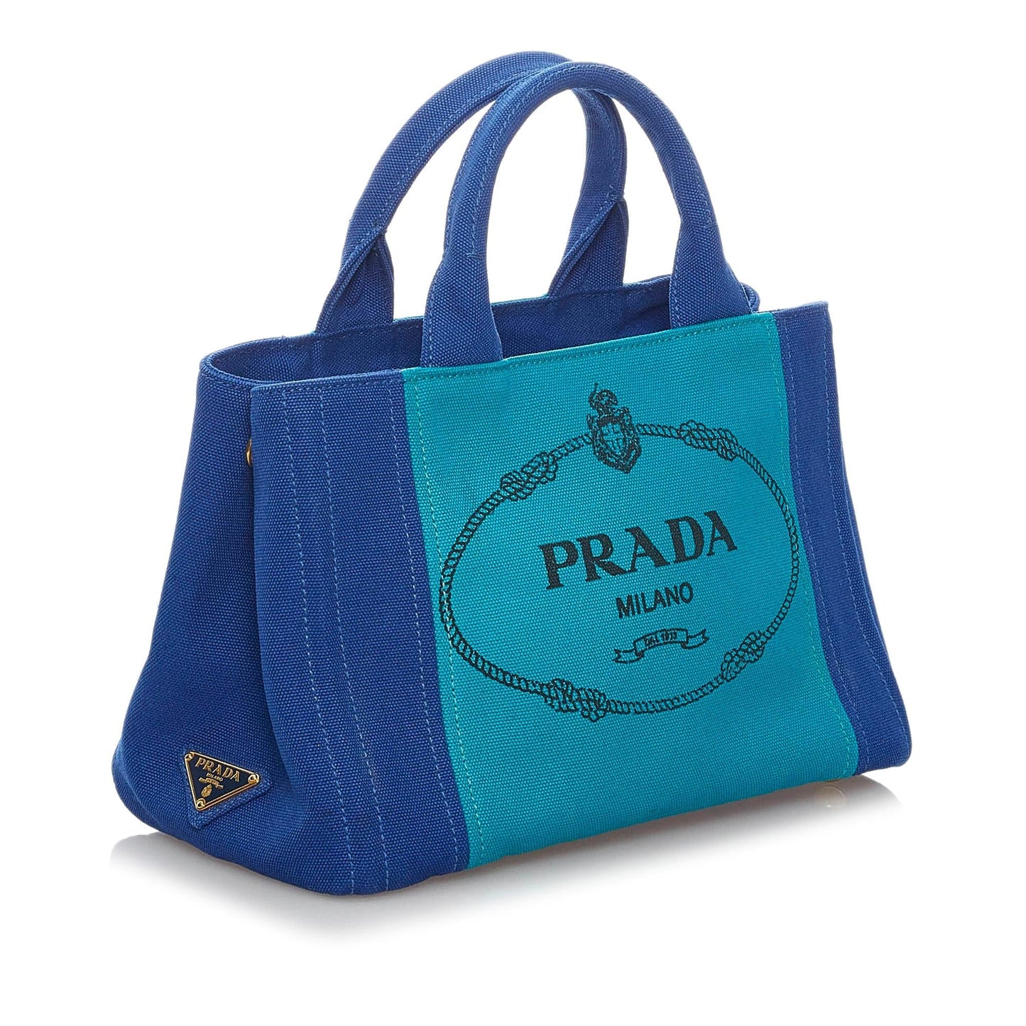 Prada Canapa Logo Canvas Satchel Style 19 - Rovelle Bags