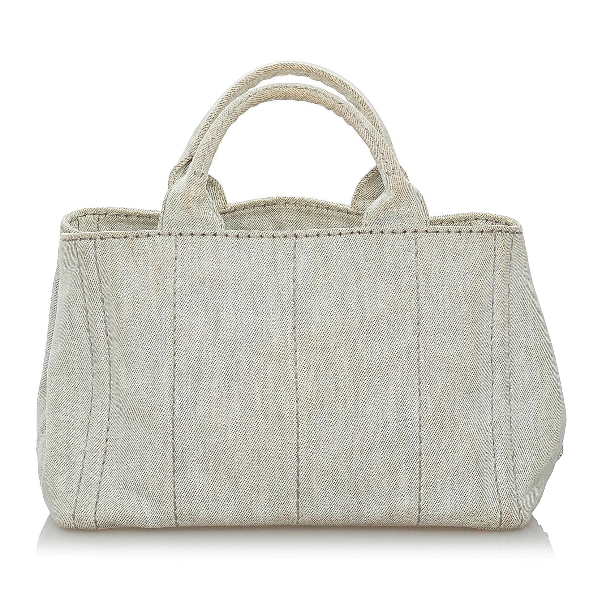 Prada Canapa Logo Canvas Satchel Style 16 - Rovelle Bags