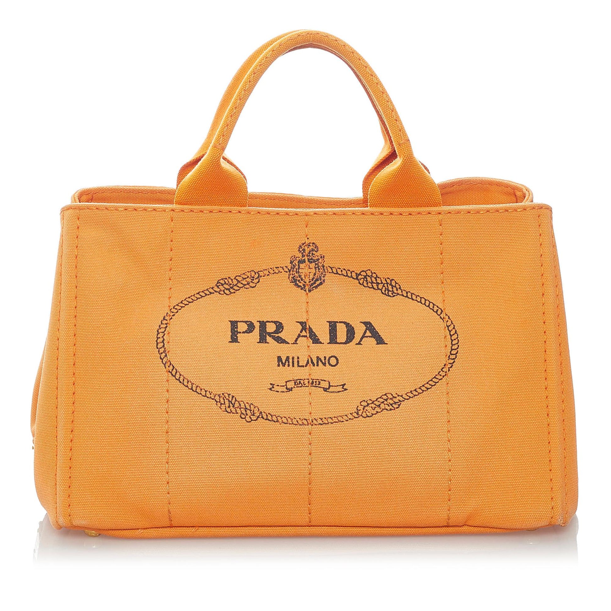 Prada Canapa Logo Canvas Satchel Style 11 - Rovelle Bags