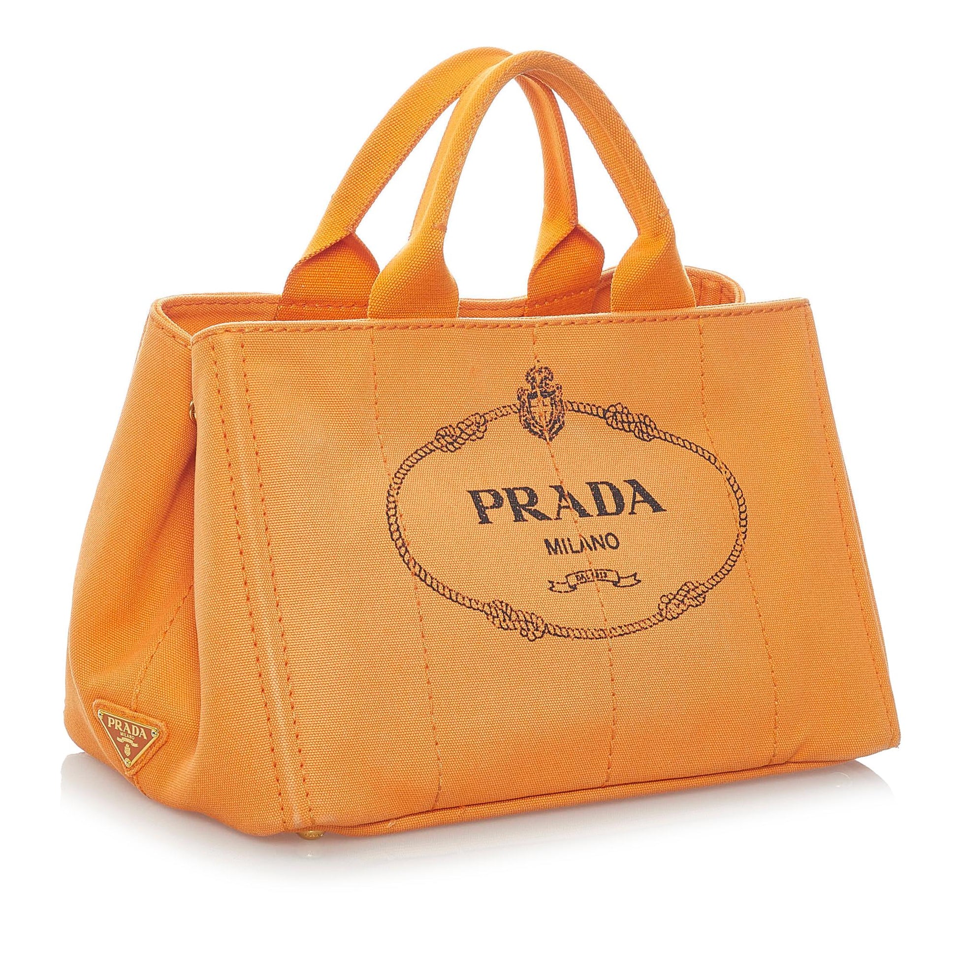 Prada Canapa Logo Canvas Satchel Style 11 - Rovelle Bags