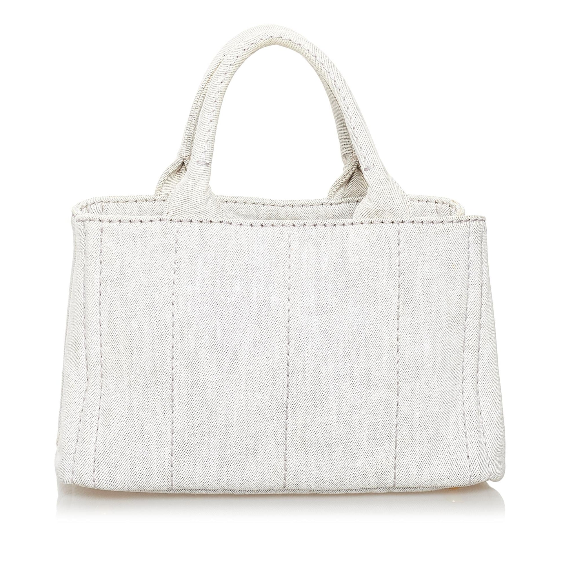 Prada Canapa Logo Canvas Satchel Style 10 - Rovelle Bags