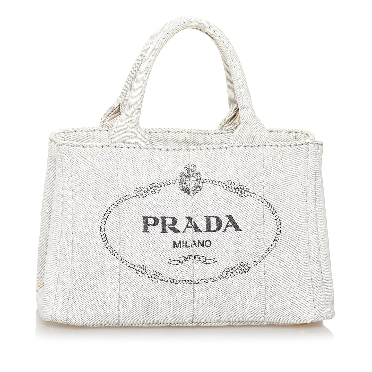 Prada Canapa Logo Canvas Satchel Style 10 - Rovelle Bags
