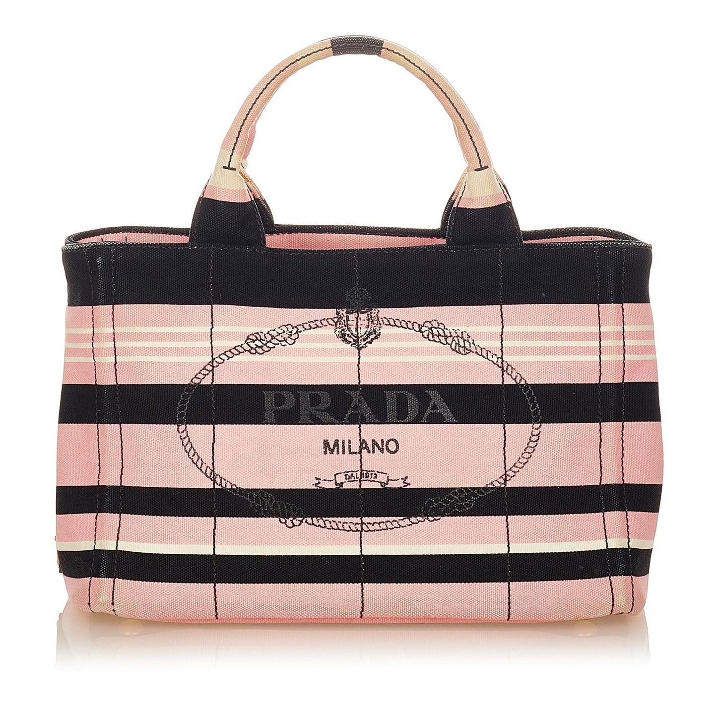 Prada Canapa Logo Canvas Satchel Style 6 - Rovelle Bags