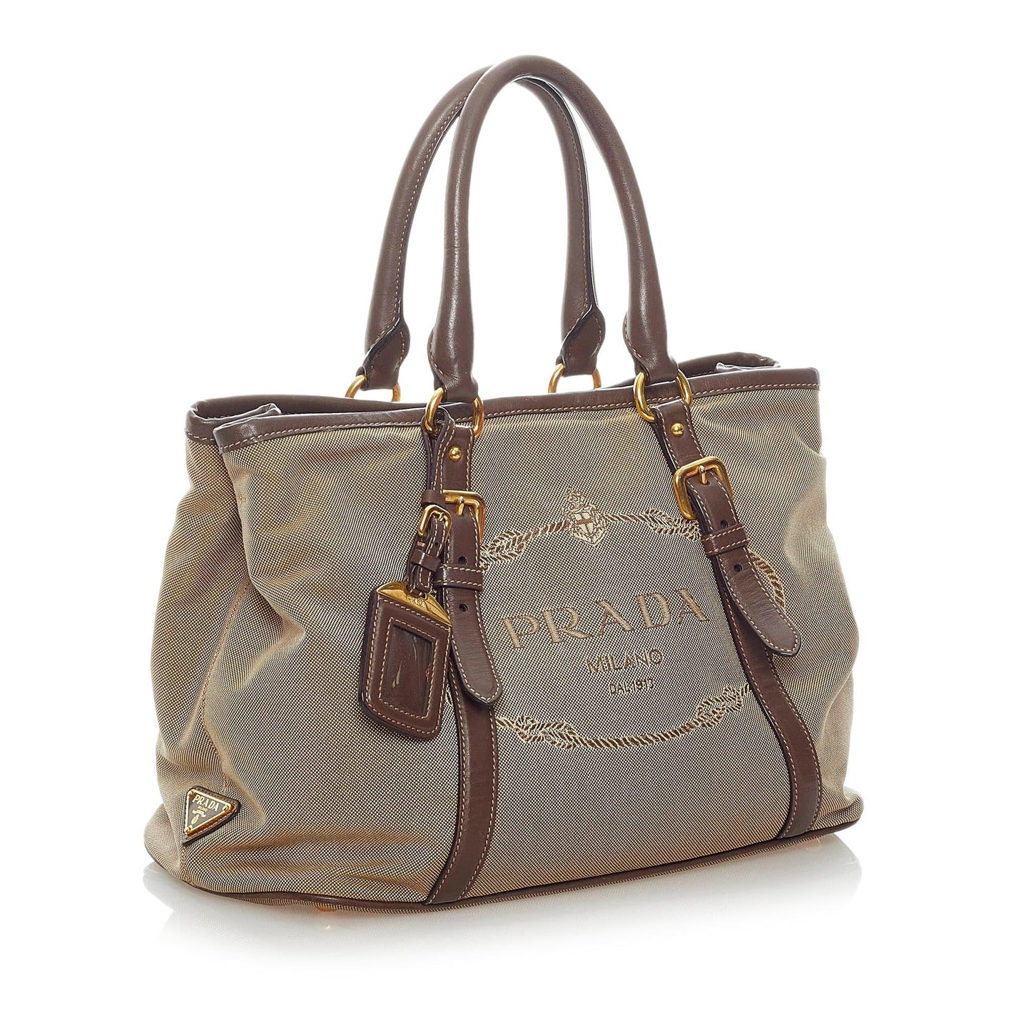 Prada Canapa Logo Canvas Satchel Style 5 - Rovelle Bags