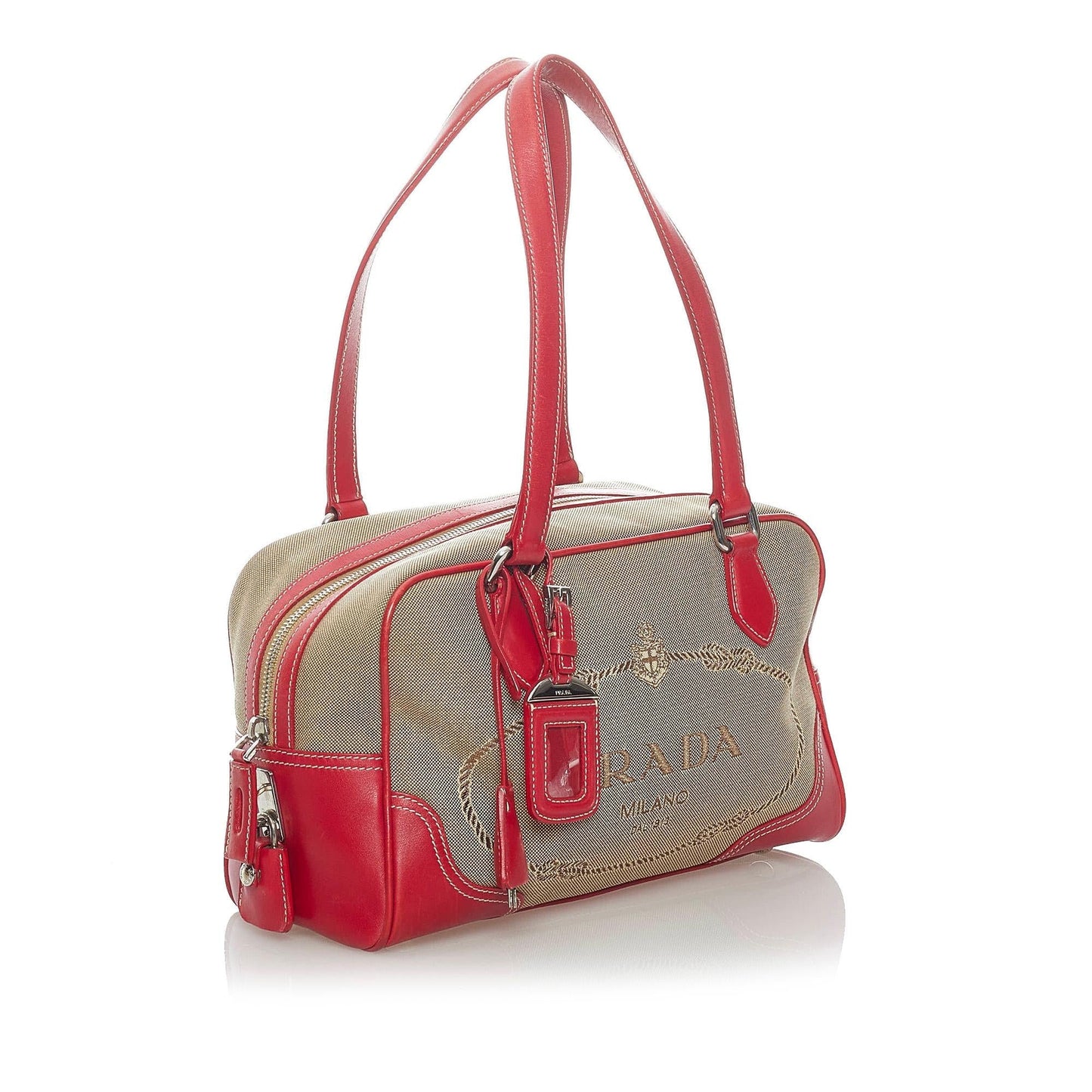 Prada Canapa Logo Canvas Shoulder Bag Style 4 - Rovelle Bags