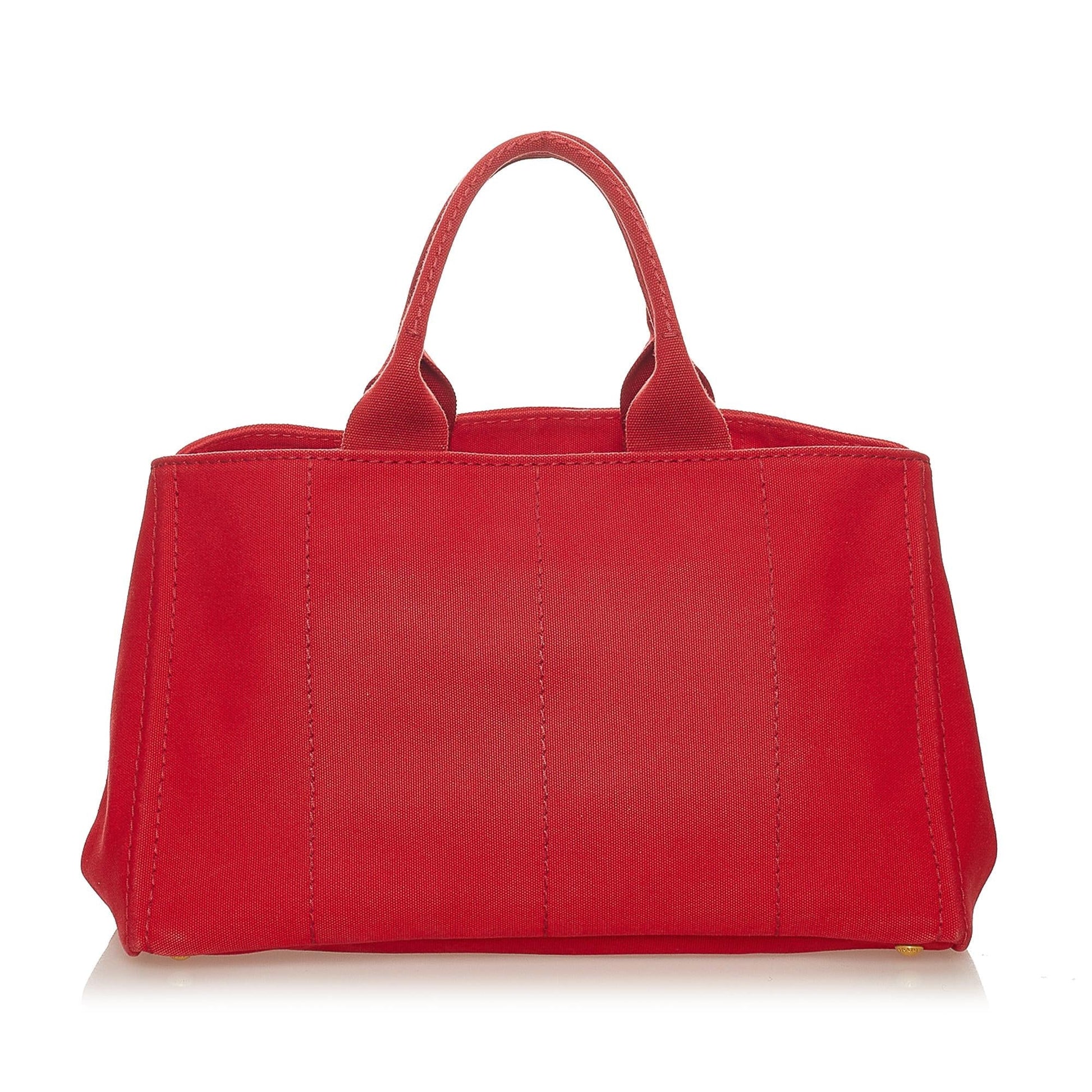 Prada Canapa Logo Canvas Tote Bag Style 10 - Rovelle Bags