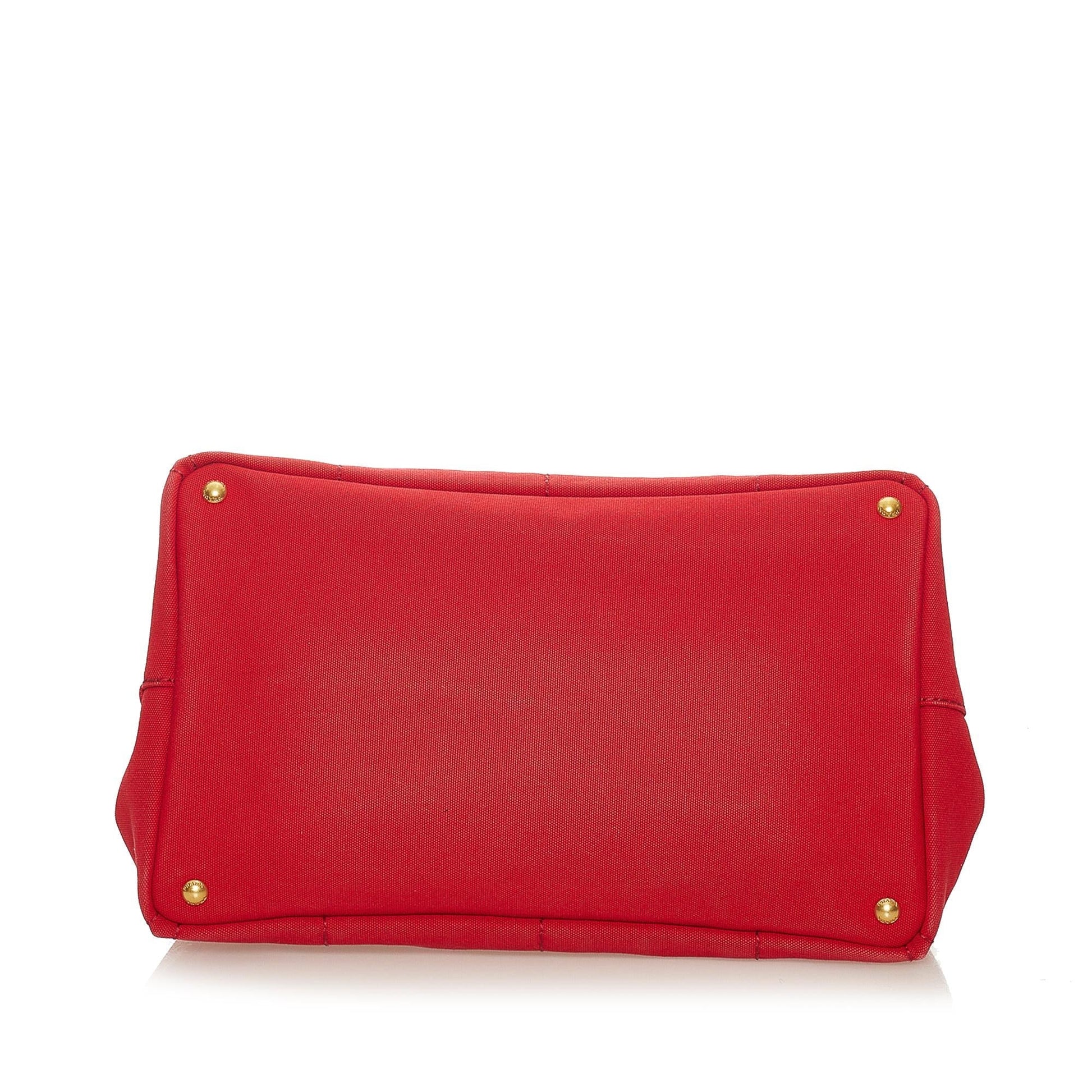 Prada Canapa Logo Canvas Tote Bag Style 10 - Rovelle Bags