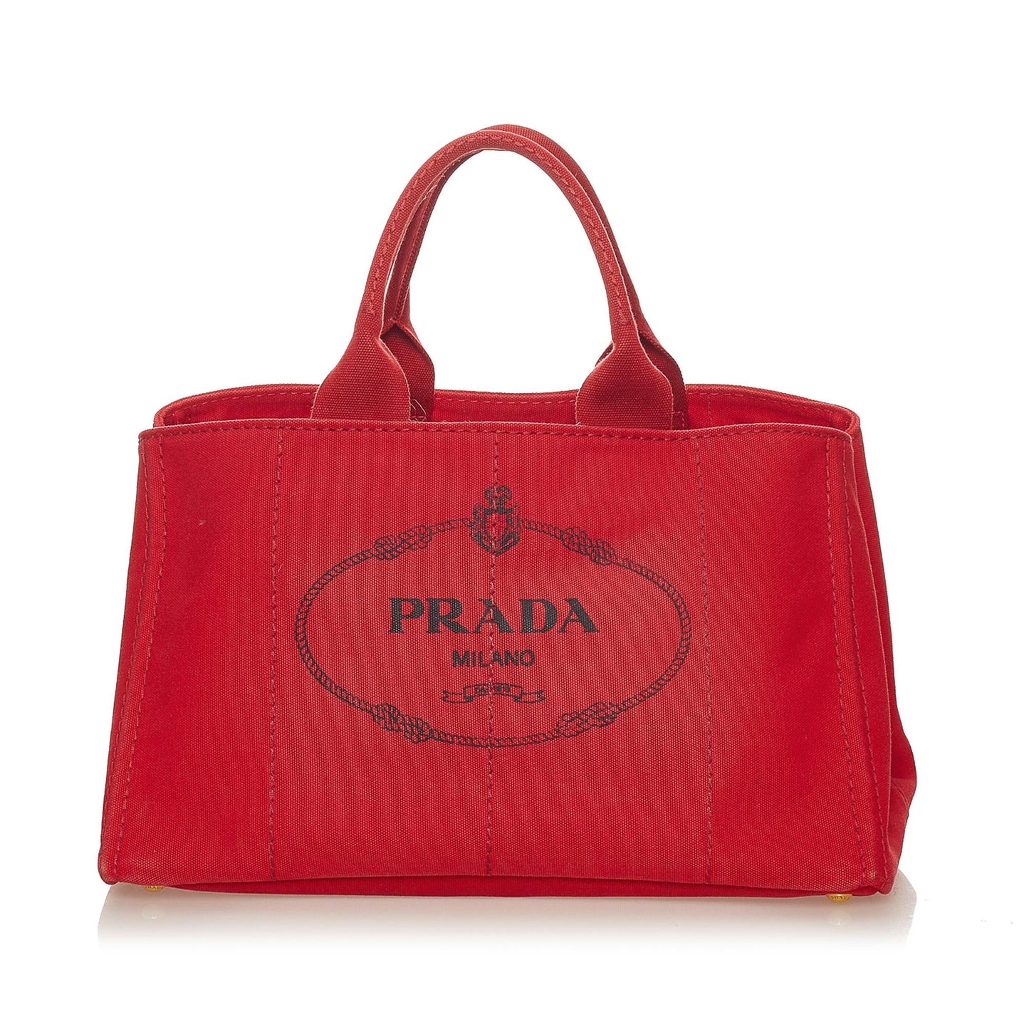 Prada Canapa Logo Canvas Tote Bag Style 10 - Rovelle Bags