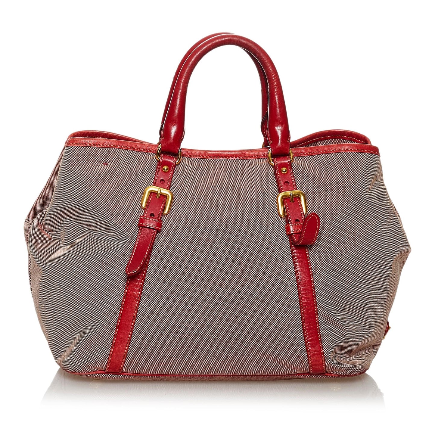 Prada Canapa Logo Canvas Tote Bag Style 4 - Rovelle Bags