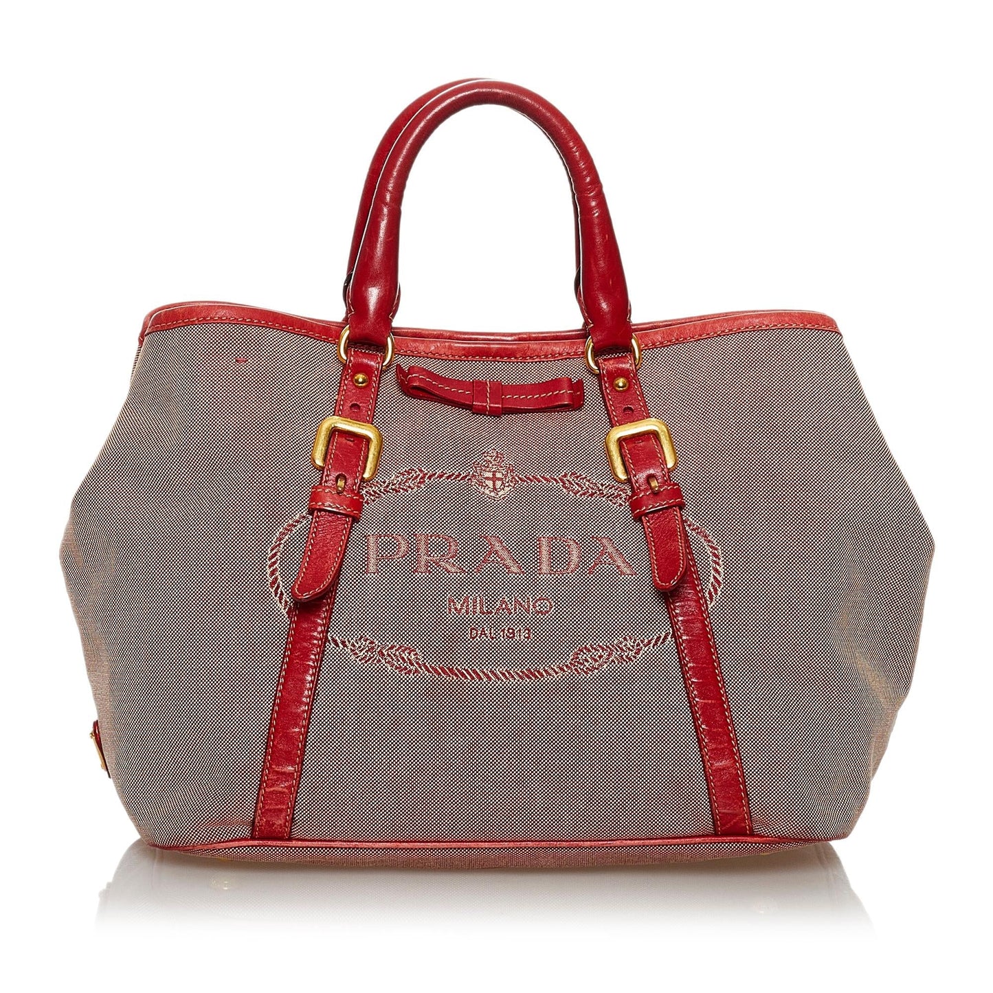 Prada Canapa Logo Canvas Tote Bag Style 4 - Rovelle Bags