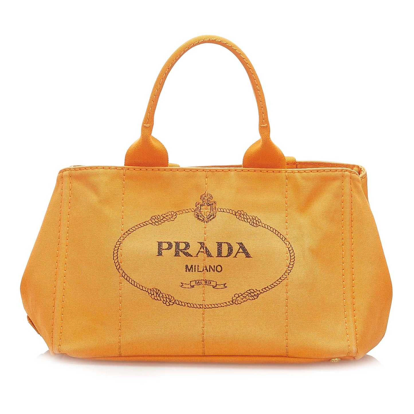 Prada Canapa Logo Canvas Tote Style 2 - Rovelle Bags