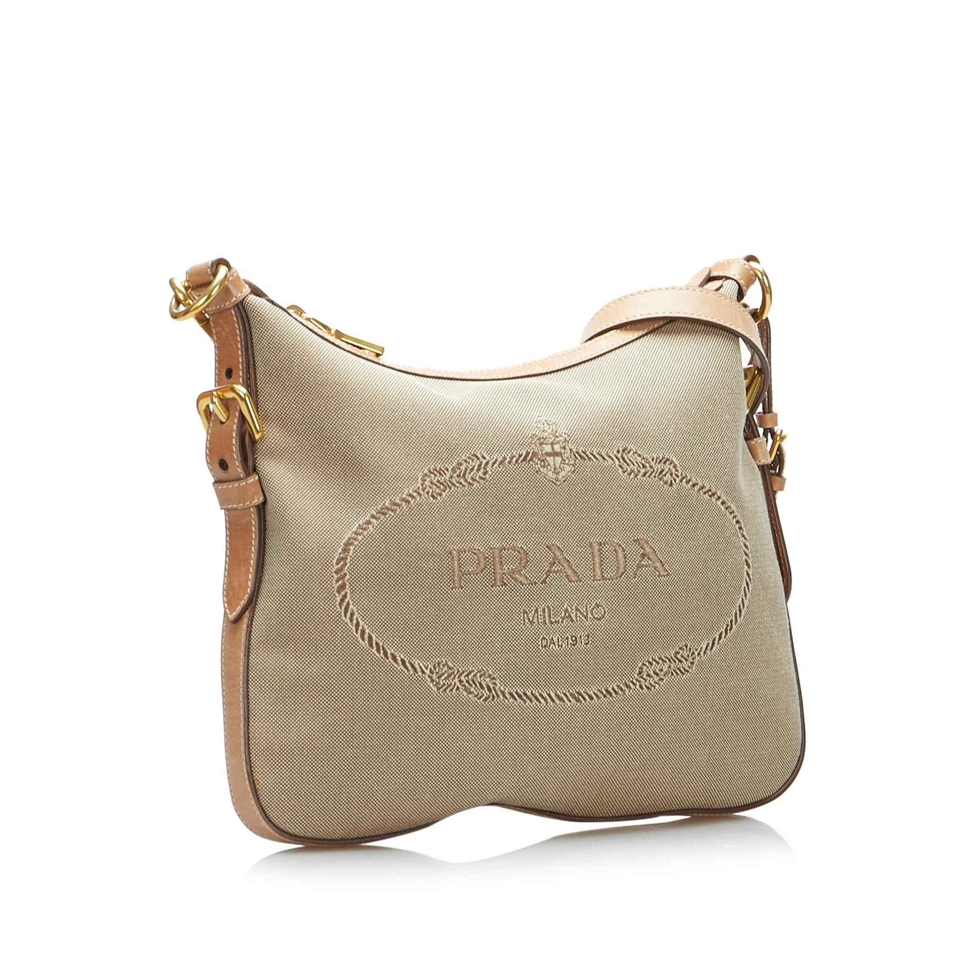 Prada Canapa Logo Crossbody Bag Style 2 - Rovelle Bags