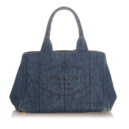 Prada Canapa Logo Handbag Style 7 - Rovelle Bags