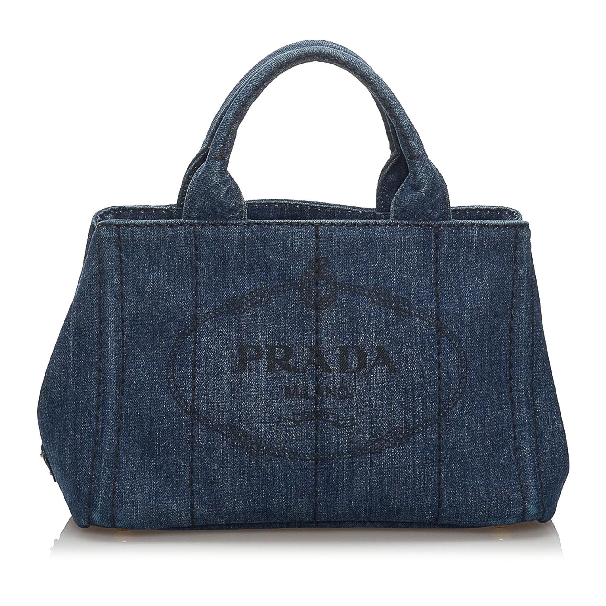 Prada Canapa Logo Handbag Style 4 - Rovelle Bags