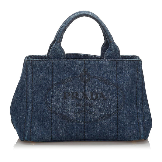 Prada Canapa Logo Handbag Style 4 - Rovelle Bags