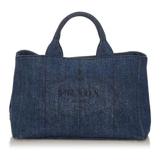Prada Canapa Logo Satchel Style 37 - Rovelle Bags