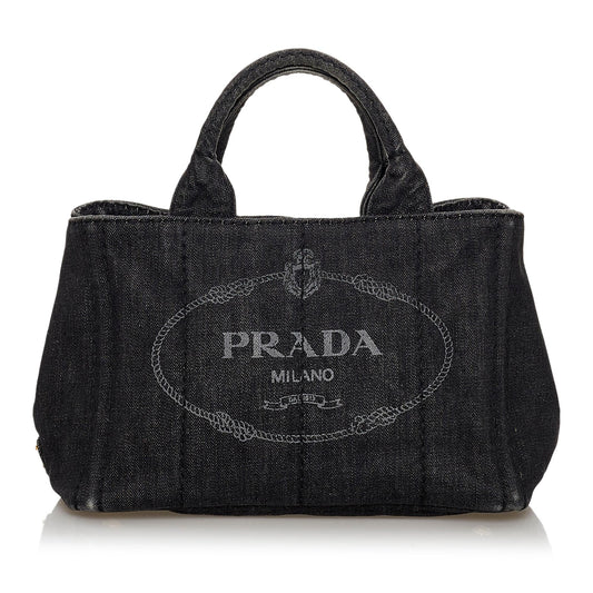 Prada Canapa Logo Satchel Style 35 - Rovelle Bags