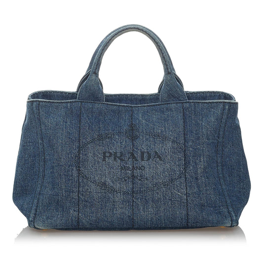 Prada Canapa Logo Satchel Style 34 - Rovelle Bags
