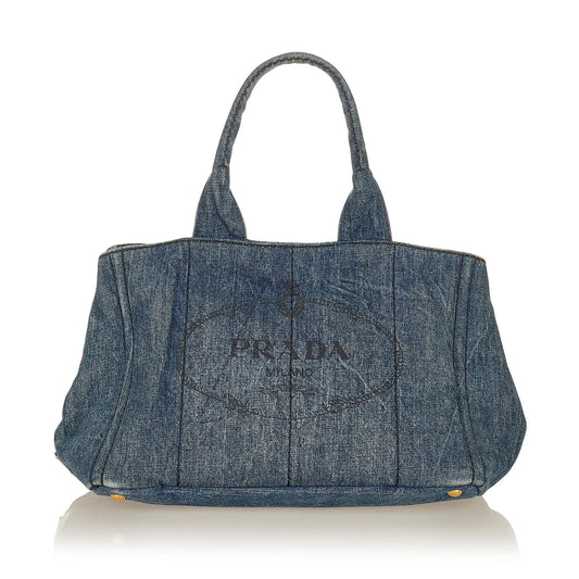 Prada Canapa Logo Tote Handbag Style 7 - Rovelle Bags
