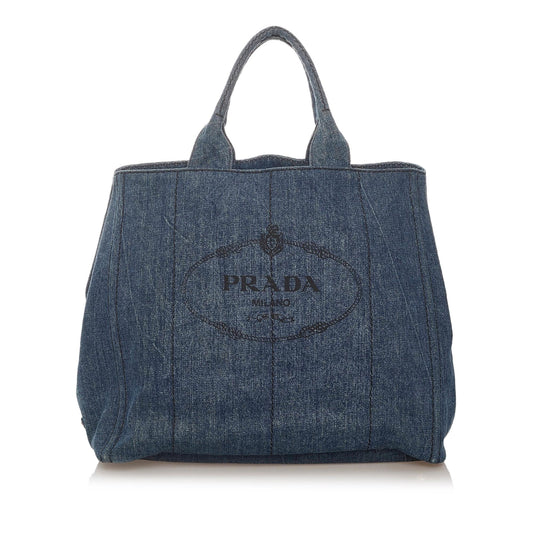 Prada Canapa Logo Tote Handbag Style 5 - Rovelle Bags