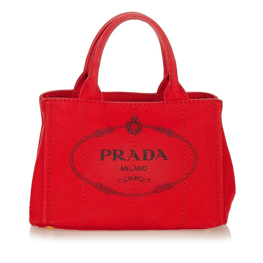 Prada Canapa Logo Satchel Style 38 - Rovelle Bags