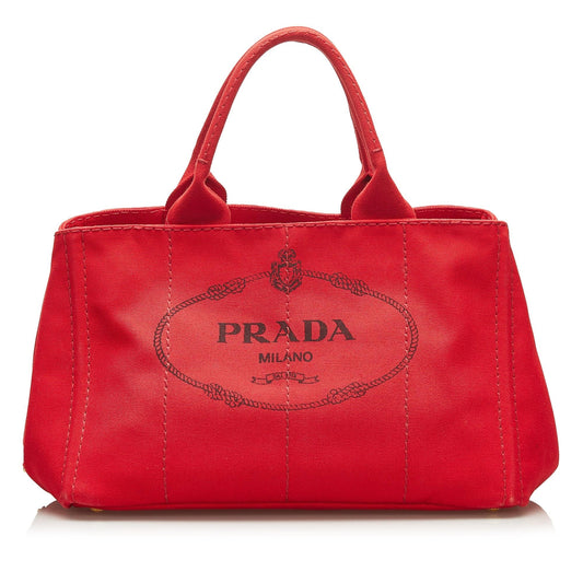 Prada Canapa Logo Satchel Style 30 - Rovelle Bags