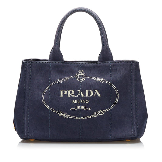 Prada Canapa Logo Satchel Style 25 - Rovelle Bags
