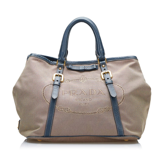 Prada Canapa Logo Satchel Style 24 - Rovelle Bags