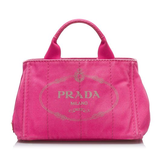 Prada Canapa Logo Satchel Style 23 - Rovelle Bags