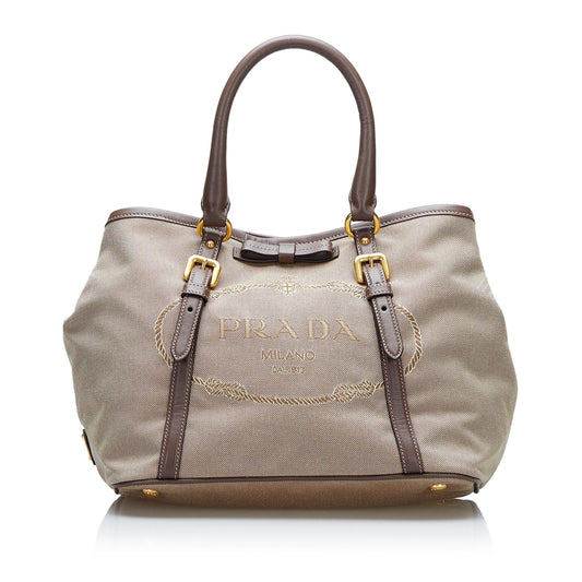 Prada Canapa Logo Satchel Style 21 - Rovelle Bags