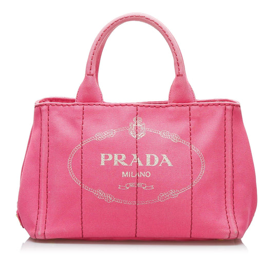 Prada Canapa Logo Satchel Style 22 - Rovelle Bags