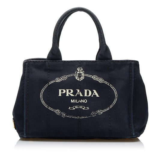 Prada Canapa Logo Satchel Style 20 - Rovelle Bags