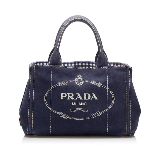 Prada Canapa Logo Satchel Style 17 - Rovelle Bags