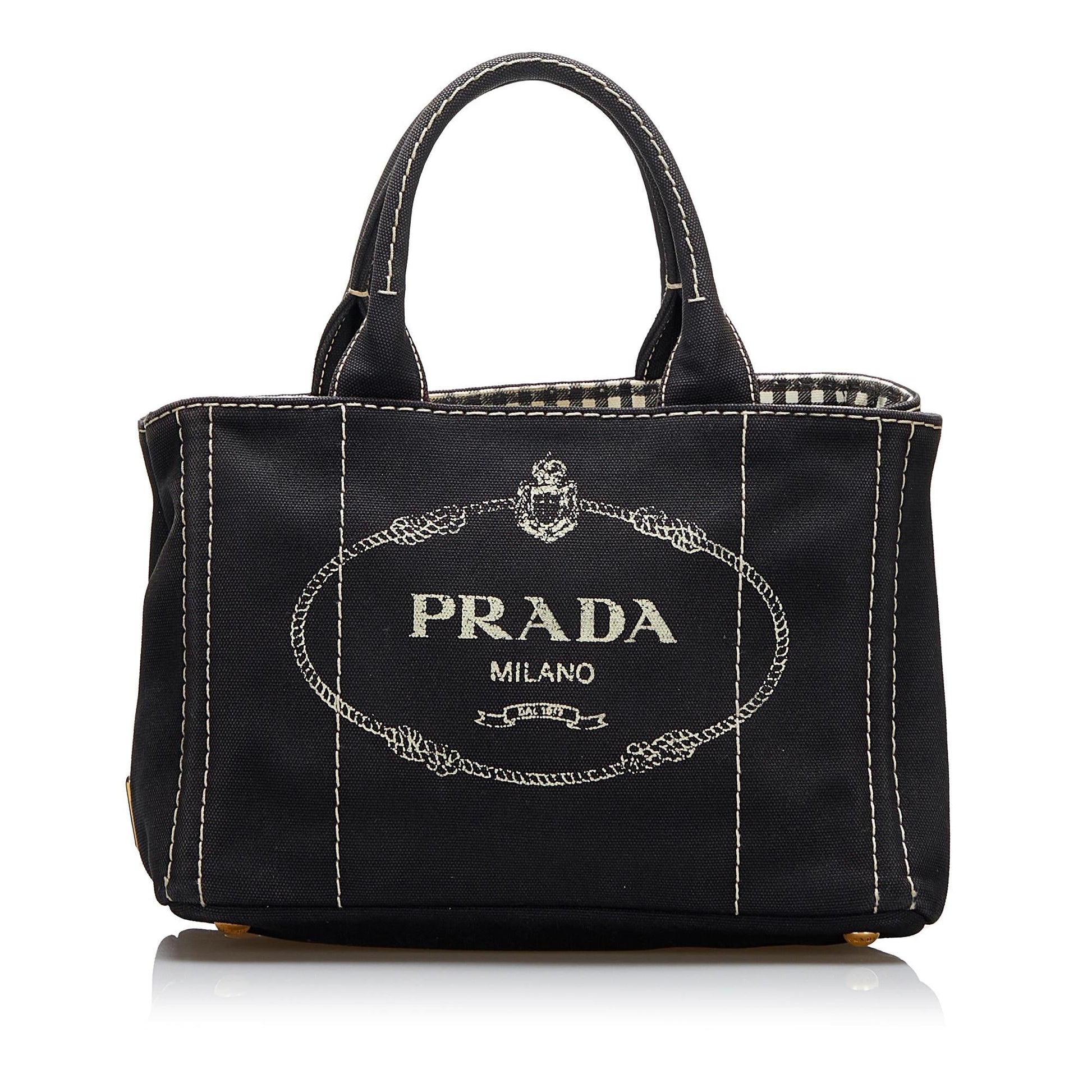 Prada Canapa Logo Satchel Style 16 - Rovelle Bags