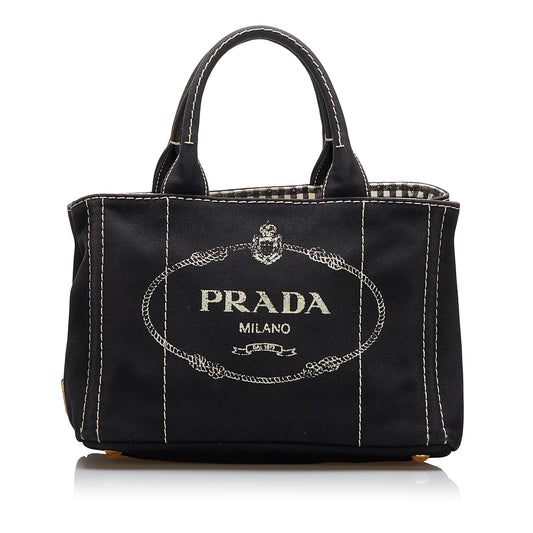 Prada Canapa Logo Satchel Style 16 - Rovelle Bags