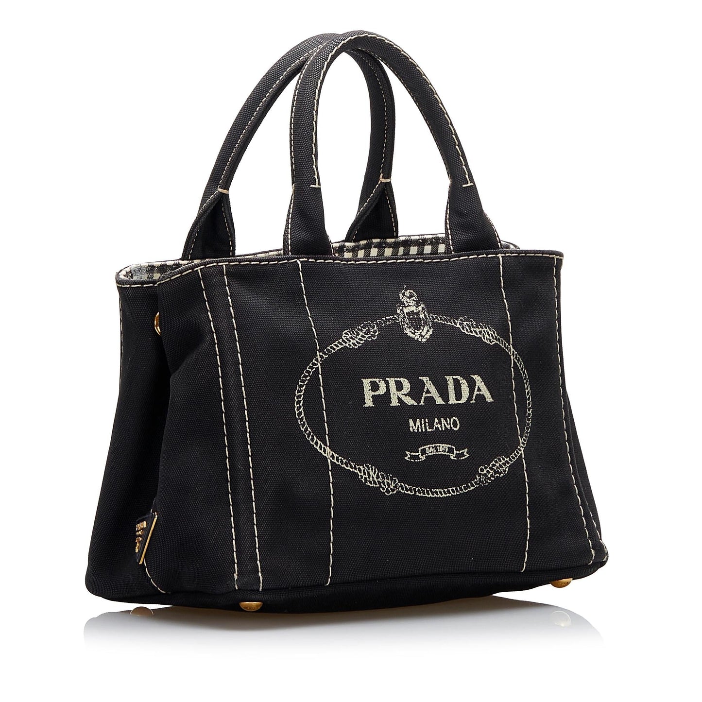 Prada Canapa Logo Satchel Style 16 - Rovelle Bags