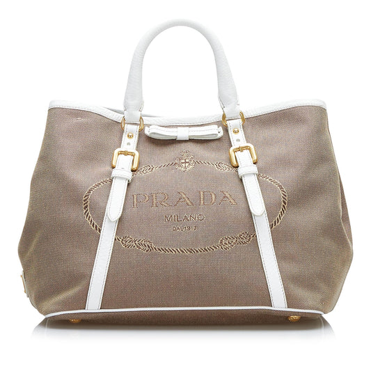 Prada Canapa Logo Satchel Style 11 - Rovelle Bags